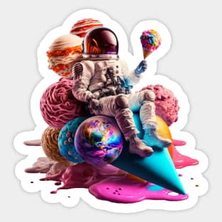 Space Ice cream Sticker